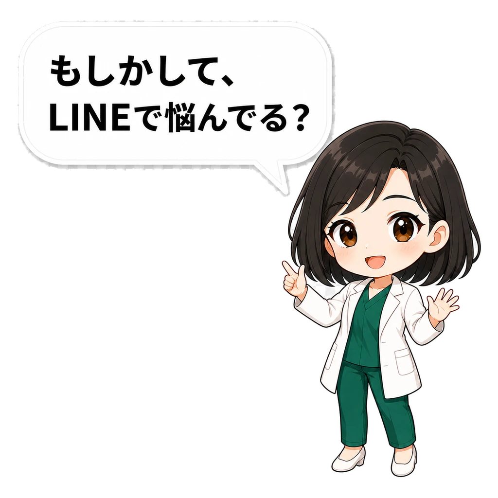 もしかして、LINEで悩んでる？ アイネに相談する